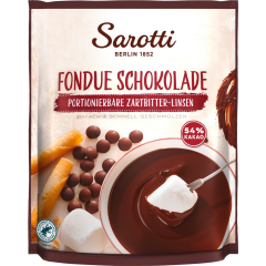 Sarotti Fondue Schokolade Portionierbare Zartbitter-Linsen 200 g 