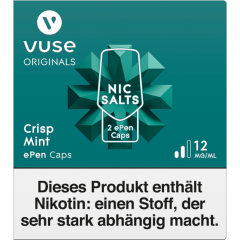 Vuse ePen Caps Crisp Mint Nic Salts 12 mg 2 x 2 ml 