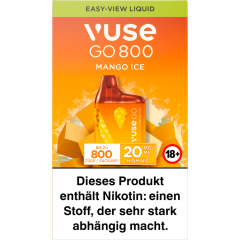 Vuse Go 800 E-Shisha Mango Ice 20 mg/ml 2 ml 