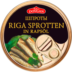 DOVGAN Riga Sprotten in Öl 160 g 