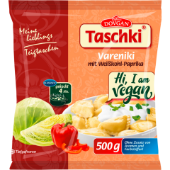 Taschki Vareniki mit Weißkohl-Paprika vegan 500 g 