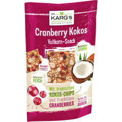 Dr. Karg's Vollkorn-Snack Cranberry Kokos 110 g 
