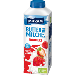 MILRAM Buttermilch Drink Erdbeere 0,4 % Fett 750 g 