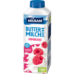 MILRAM Buttermilch Drink Himbeere 0,4 % Fett 750 g 