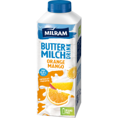 MILRAM Buttermilch Drink Orange-Mango 750 g 