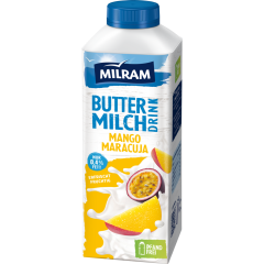MILRAM Buttermilch Drink Mango-Maracuja 0,4 % Fett 750 g 