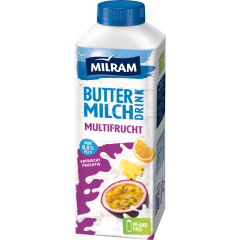 MILRAM Buttermilch Drink Multifrucht 0,4 % Fett 750 g 