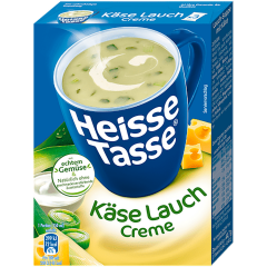 Heisse Tasse Käse-Lauch Creme für 450 ml 