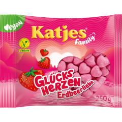 Katjes Family Glücksherzen Erdbeerliebe 250 g 