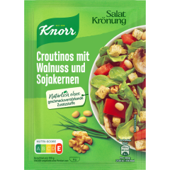 Knorr Salatkrönung Croutinos mit Walnuss und Sojakernen 25 g 