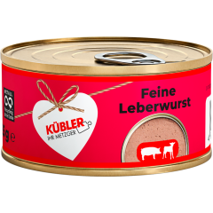 KÜBLER Feine Leberwurst mit Kalbfleisch 125 g 