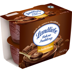 Landliebe Sahne-Pudding Schokolade 4 x 125 g 