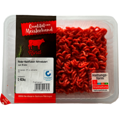 Qualität von Meisterhand Rinder-Hackfleisch fettreduziert 400 g 