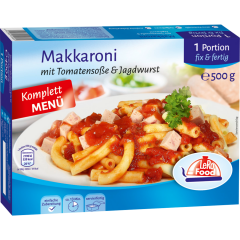 LeRo Food Makkaroni mit Tomatensauce und Jagdwurst 500 g 
