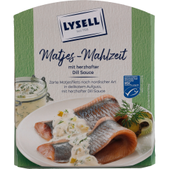 LYSELL MSC Matjes-Mahlzeit mit herzhafter Dill-Sauce 200 g 