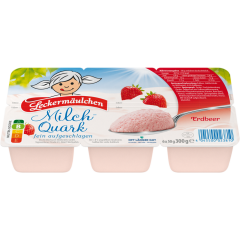 Leckermäulchen Milch-Quark Minis Erdbeer 6 x 50 g 