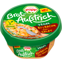 Feinkost Popp Brotaufstrich vegan Ei und Bacon-frei-Salat 150 g 