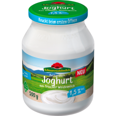 Schwarzwaldmilch fettarmer Weidemilch Joghurt Natur 1,5 % Fett 500 g 