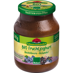 Schwarzwaldmilch Bio Fruchtjoghurt Heidelbeere-Holunder 500 g 