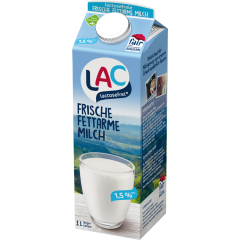 LAC frische fettarme Milch 1,5 % Fett 1 l 