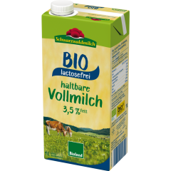 Schwarzwaldmilch Bio H-Milch laktosefrei 3,5% Fett 1 l 