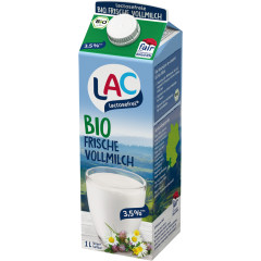 LAC Bio Frischmilch 3,5 % Fett 1 l 