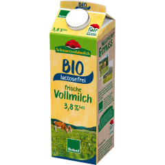 Schwarzwaldmilch Bio Frische Vollmilch lactosefrei 3,8 % Fett 1 l 
