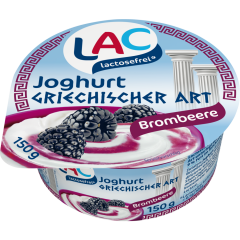 Schwarzwaldmilch LAC lactosefrei Joghurt nach griechischer Art Brombeere 10 % Fett 150 g 