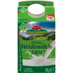 Schwarzwaldmilch Frische Weidemilch 3,8 % Fett 0,5 l 