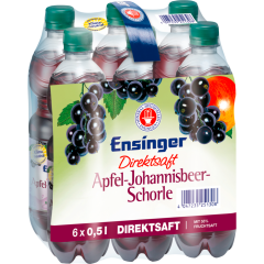 Ensinger Apfel-Johannisbeer Schorle - 6-Pack 6 x 0,5 l 