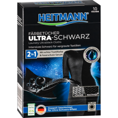 HEITMANN Färbetücher Ultra-schwarz 10 Stück 