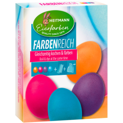 HEITMANN DECO Farbenreich mit Eierfarben, Tücher, Beutel, Clipse, Handschuhe orange/pink/blau/lila 