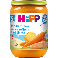 HiPP Früh-Karotten mit Kartoffeln und Wildlachs ab 5. Monat 190 g 