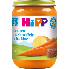 HiPP Bio Karotten mit Kartoffeln & Bio-Rind ab 5. Monat 190 g 