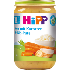 HiPP Bio Reis mit Karotten & Bio-Pute ab 8. Monat 220 g 