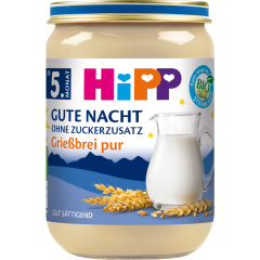 HiPP Bio Gute Nacht Griessbrei pur ab 5. Monat 190 g 