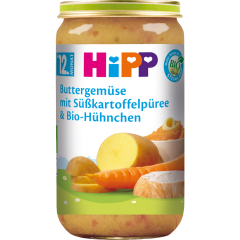 HiPP Bio Buttergemüse mit Süßkartoffelpüree & Bio-Hühnchen ab 12. Monat 250 g 