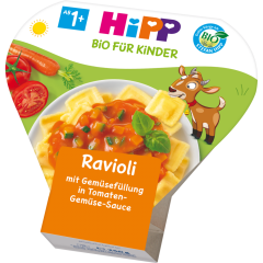 HiPP Bio Ravioli mit Gemüsefüllung in Tomaten-Gemüse-Sauce ab 1 Jahr 250 g 