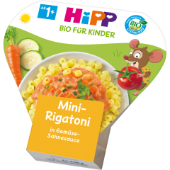 HiPP Bio Mini-Rigatoni in Gemüse-Sahnesauce ab 1 Jahr 250 g 
