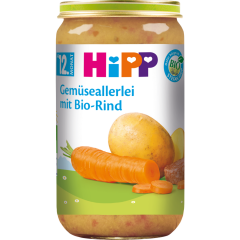 HiPP Bio Gemüseallerlei mit Bio-Rind ab 12. Monat 250 g 