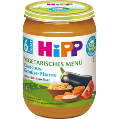 HiPP Bio Vegetarisches Menü Couscous-Gemüse-Pfanne ab 6. Monat 190 g 