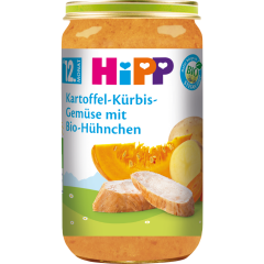 HiPP Bio Kartoffel-Kürbis-Gemüse mit Bio-Hühnchen ab 12. Monat 250 g 
