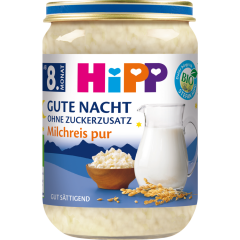 HiPP Bio Gute Nacht Milchreis pur ab 8. Monat 190 g 