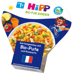 HiPP Bio Gartengemüse mit Bio-Pute und Rosmarin ab 1 Jahr 250 g 