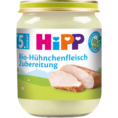 HiPP Bio-Hühnchenfleisch-Zubereitung nach 4. Monat 125 g 