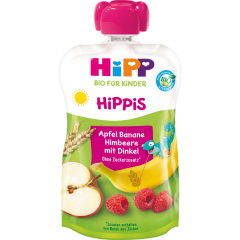 HiPP Bio Hippis Apfel-Banane-Himbeere mit Vollkorn ab 1 Jahr 100 g 