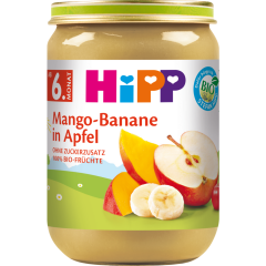 HiPP Bio Mango-Banane in Apfel ab 6. Monat 190 g 