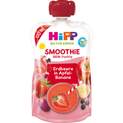 HiPP Bio Smoothie Erdbeere in Apfel-Banane ab 1 Jahr 120 ml 