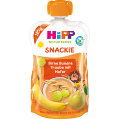 HiPP Bio Snackie Birne-Banane-Traube mit Hafer ab 1 Jahr 120 g 