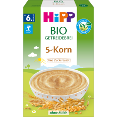 HiPP Bio Getreidebrei 5-Korn ab 6. Monat 200 g 